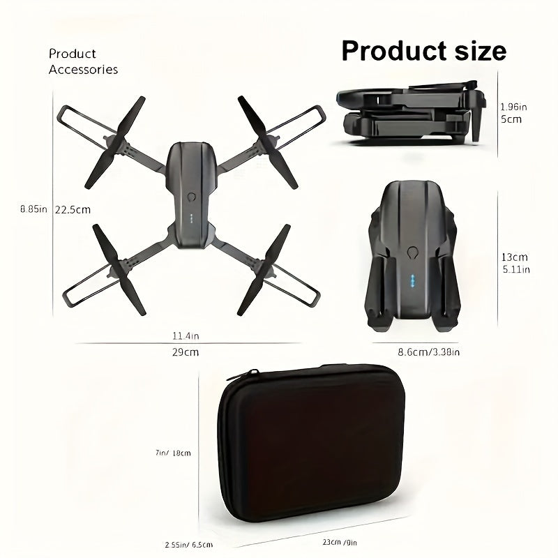 Dual Camera E99 K3 Professional RC Drone, Double Folding with Height Hold Remote Control, Holiday Gift for Indoor and Outdoor Use