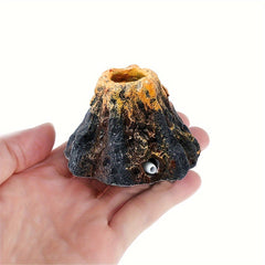 ABS Volcano Air Stone Aquarium Decoration - Bubble Aerator for Fish Tank, Power-Free Oxygen Accessories for Small Tanks, No Hose