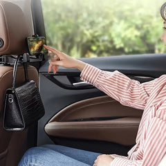 Car Seat Hidden Hook with Rear Cell Phone Holder | Car Accessories |