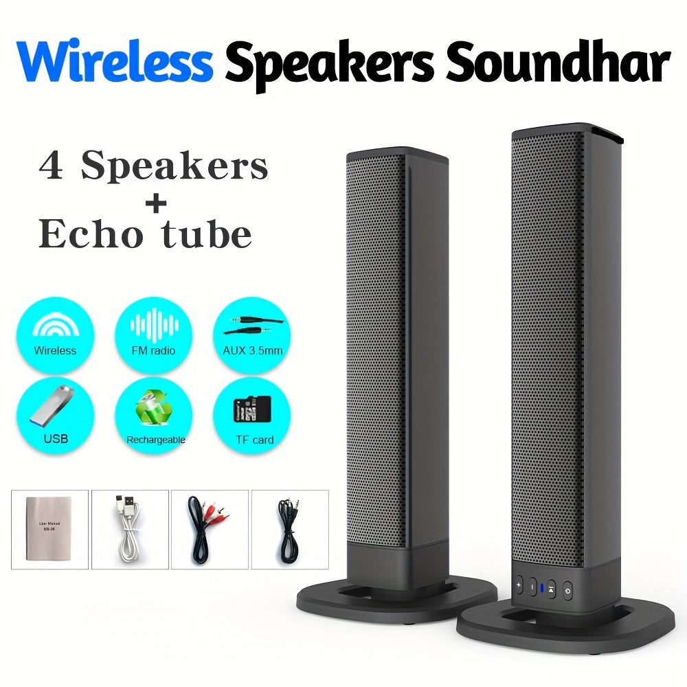 Immerse Yourself in Cinematic Sound with Our 20W 3D Home Theater Stereo Surround Wireless Speaker | Electronics|