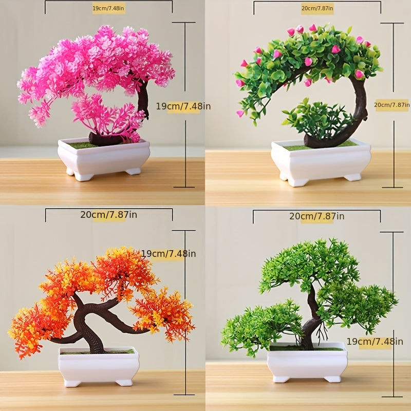 Lifelike Greenery: Artificial Potted Plant Set for Home and Garden Decor | Decoration Items |