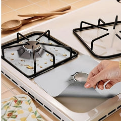 6pcs Premium Reusable Gas Range Stovetop Burner Protector Pad Liner Cover - Extra Thick 0.15mm for Cleaning Kitchen Tools