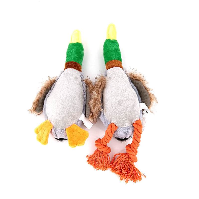 Adorable Plush Duck Sound Toy - Perfect For Teething Dogs And Hours Of Fun | Pet Toys|