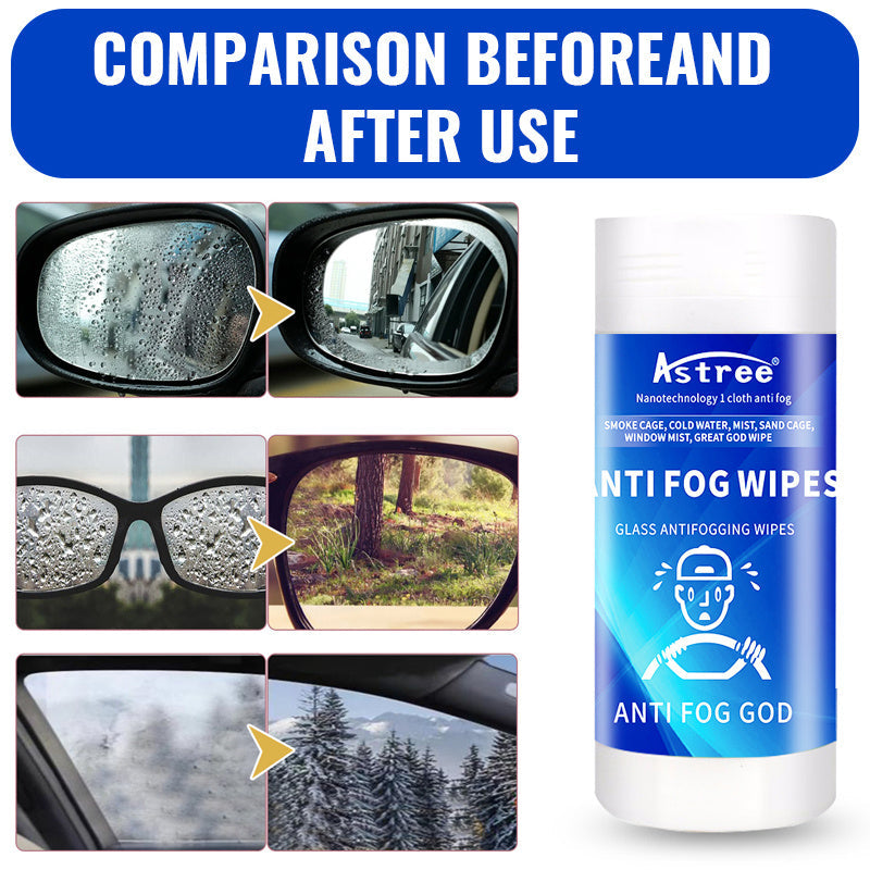 Crystal Clear Vision Anti-Fog Wipes for Windshield | Car Accessories |