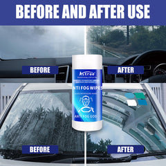 Crystal Clear Vision Anti-Fog Wipes for Windshield | Car Accessories |