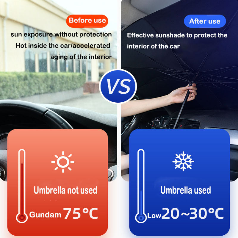 Drive Comfortably with the Car Sunshade Umbrella | Car Accessories |