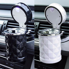 Elegant Rhinestone Car Ashtray with LED Light: A Stylish and Functional Auto Accessory | Car Accessories |