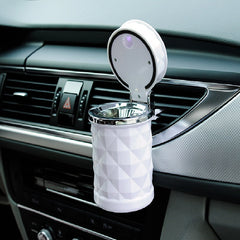 Elegant Rhinestone Car Ashtray with LED Light: A Stylish and Functional Auto Accessory | Car Accessories |