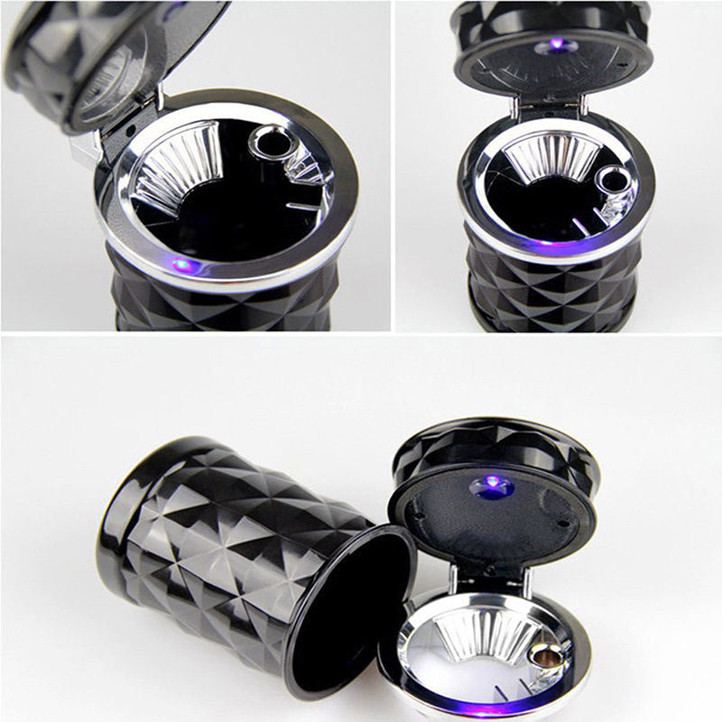 Elegant Rhinestone Car Ashtray with LED Light: A Stylish and Functional Auto Accessory | Car Accessories |