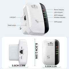 300Mbps WiFi Repeater WiFi Extender Amplifier WiFi Booster WiFi Signal 802.11N Long Range Wireless WiFi Repeater (AU Plug)