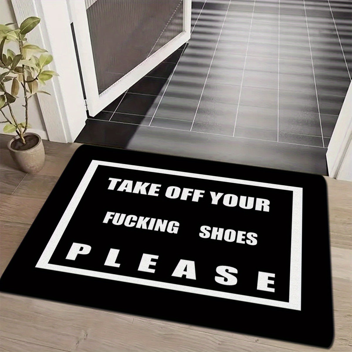 Funny Phrase Pattern Welcome Doormat | Rugs & Mats |