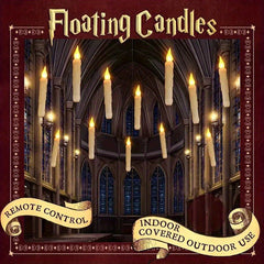 Illuminate Your Celebrations: Flameless Taper Floating Candles Set | Decoration Items |