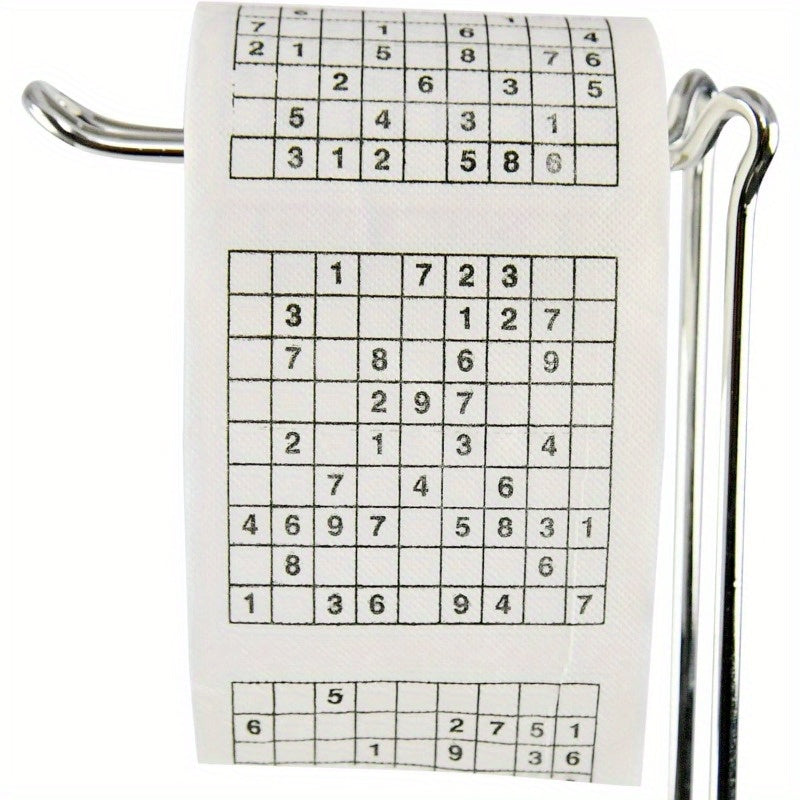 1pc, Sudoku Toilet Paper, Holiday Funny Gift, Funny Birthday Party Novelty Gift Idea, Prank, Fun Game, Puzzle Game