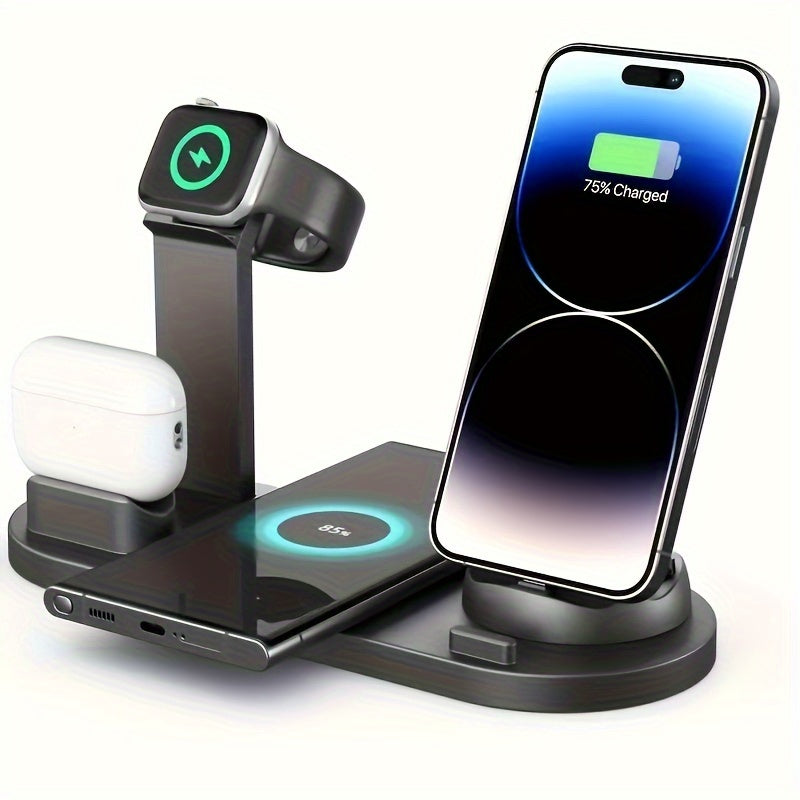 15W Folding Wireless Charger Stand - Fast Charge for Samsung & iPhone | Wireless Charging |