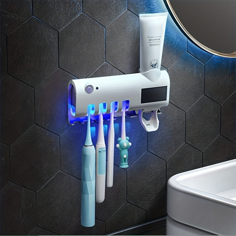 Hygienic Bathroom Companion: Smart Toothbrush Sanitizer and Holder | Bathroom Accessories |