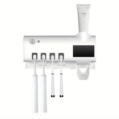 Hygienic Bathroom Companion: Smart Toothbrush Sanitizer and Holder | Bathroom Accessories |