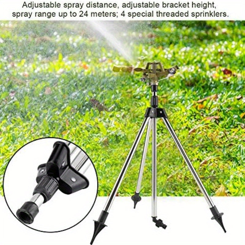 Convenient Tripod Sprinkler Set for Effortless Lawn and Garden Watering | Gardening Equipment |