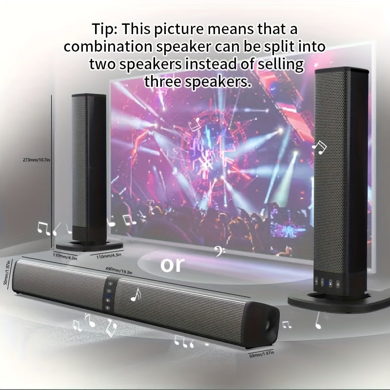 Immerse Yourself in Cinematic Sound with Our 20W 3D Home Theater Stereo Surround Wireless Speaker | Electronics|