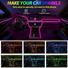 Illuminate Your Car Interior with Dynamic RGB LED Strip Lights | Car Accessories|