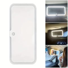 Car Sun Visor LED Vanity Mirror With Light 3 Brightness Adjustment Makeup Mirror Car Accessories