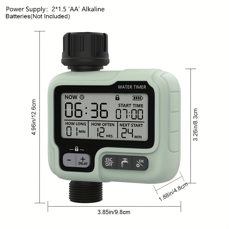 Effortless Garden Watering with HCT-322 Automatic Water Timer | Gardening Equipment |