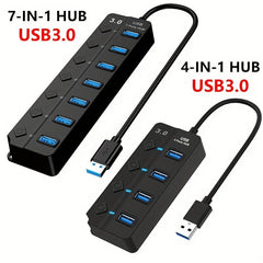 Enhance Your PC Connectivity with the 7-Port USB 3.0 Hub | Electronics|