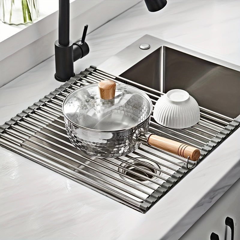 Efficient Kitchen Organization: Foldable Dish Drying Rack | Storage Organization |