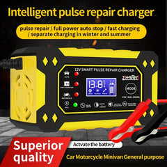 Keep Your Battery Charged: AU 6A 12V Digital Car Battery Charger | Car Accessories |