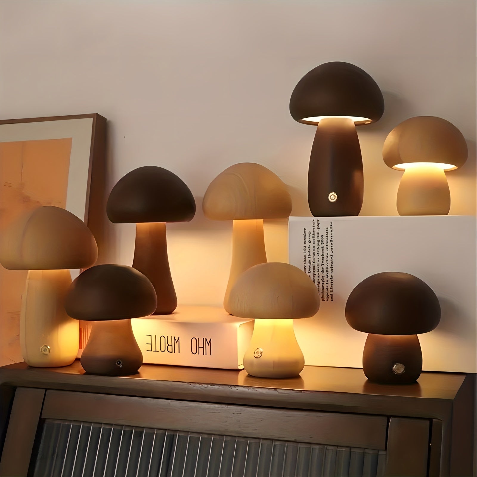 Illuminate with Charm: LED Creative Mushroom Table Lamp | Lighting |