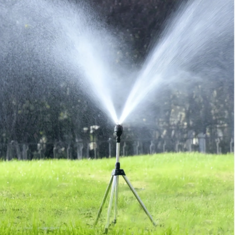 Complete 360 Rotary Irrigation Sprinkler Set with Tripod Support for Efficient Garden Watering | Gardening Equipment |