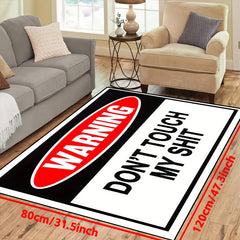 Humorous Warning: 'Don't Touch My' Creative Doormat | Rugs & Mats |