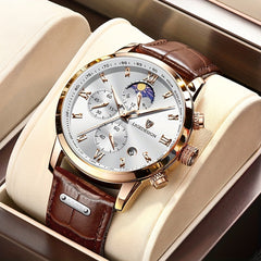 LIGE Men's Luxury Chronograph Quartz Wristwatch | Men Watches |