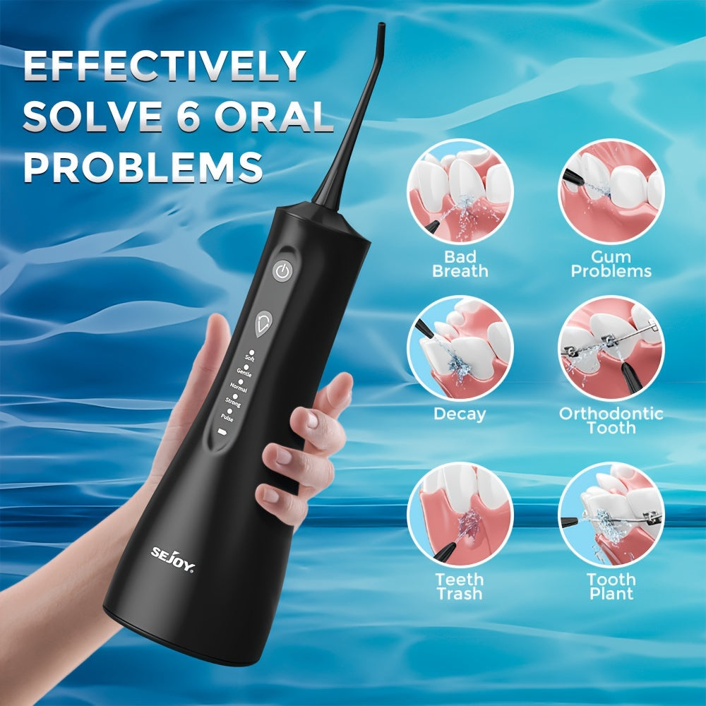 Cordless Portable Water Flosser, 5 Modes-5 Tips | Oral Care |