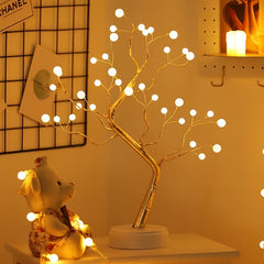 Illuminate Your Space: 36 LED Pearl Tree Lamp | Lighting & Decoration Item |