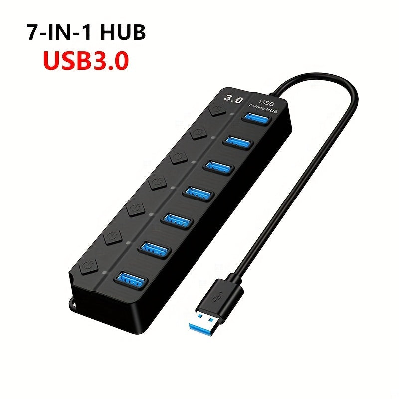 Enhance Your PC Connectivity with the 7-Port USB 3.0 Hub | Electronics|