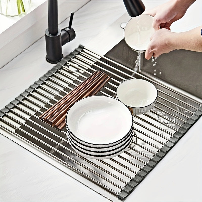 Efficient Kitchen Organization: Foldable Dish Drying Rack | Storage Organization |