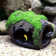 Aquarium Escape Cave, Fish Tank Landscaping Decoration Shrimp House, Cichlid Shrimp Nest Hiding Ornament