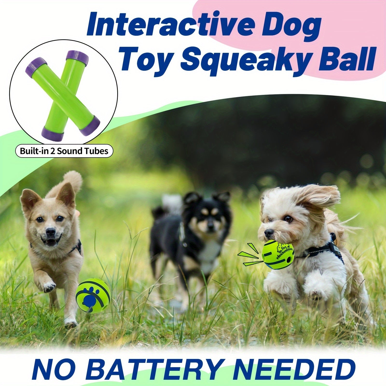 Giggle Ball Dog Toy - Interactive IQ Training | Pets Toys|