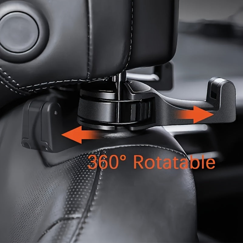 Car Seat Hidden Hook with Rear Cell Phone Holder | Car Accessories |