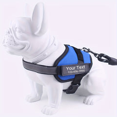 Custom Personalized Dog Harness with Reflective Strip | Pets Accessories |