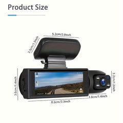 Dual-Lens Dash Camera: Capture Every Angle of Your Drive with Confidence! | Dash Cams |