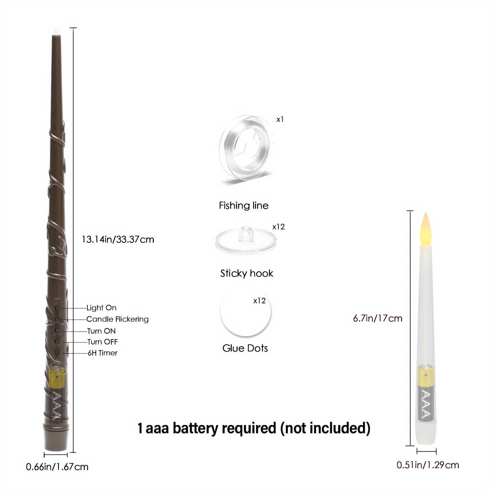 Flameless Taper Floating Candles | Decoration Items |