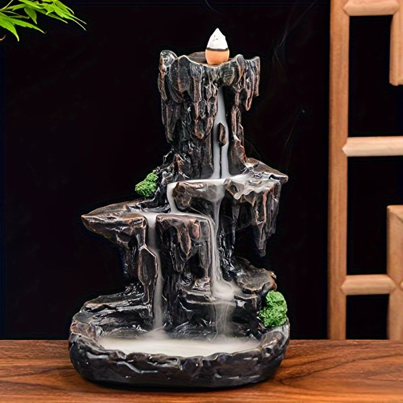 Experience Serenity: Mountain Design Backflow Incense Holder | Decoration Items |