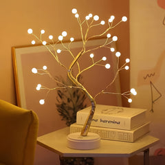 Illuminate Your Space: 36 LED Pearl Tree Lamp | Lighting & Decoration Item |