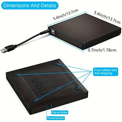 Enjoy Optical Disc Convenience with the External CD DVD Drive | Electronics|