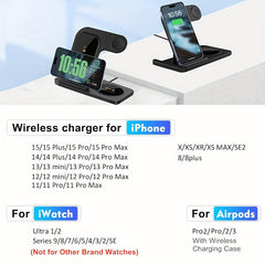 3-in-1 Foldable Wireless Charging Station - Fast Charge for Multiple Devices | Wireless Charging |