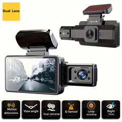 Complete Protection On Every Drive: Dual-Lens Dash Cam with Night Vision | Dash Cams |