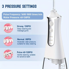 300ml Electric Water Flosser Set for Teeth Whitening With 5 Jet Tips | Oral Care |