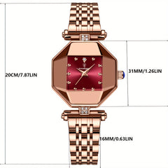 Elegant Polygon Pointer Women's Quartz Watch | Womens Watches|