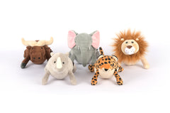 Big Five of Africa, Squeaky Plush Dog Toy, Rina the Rhino